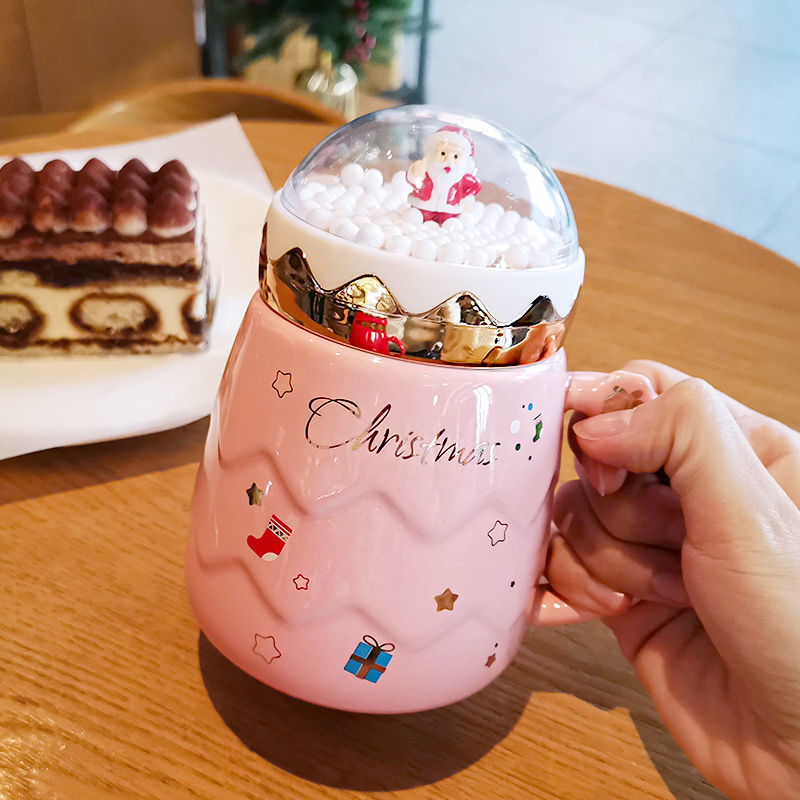 Santa Snowy Christmas Mugs