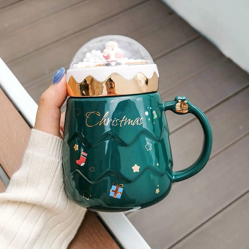 Santa Snowy Christmas Mugs