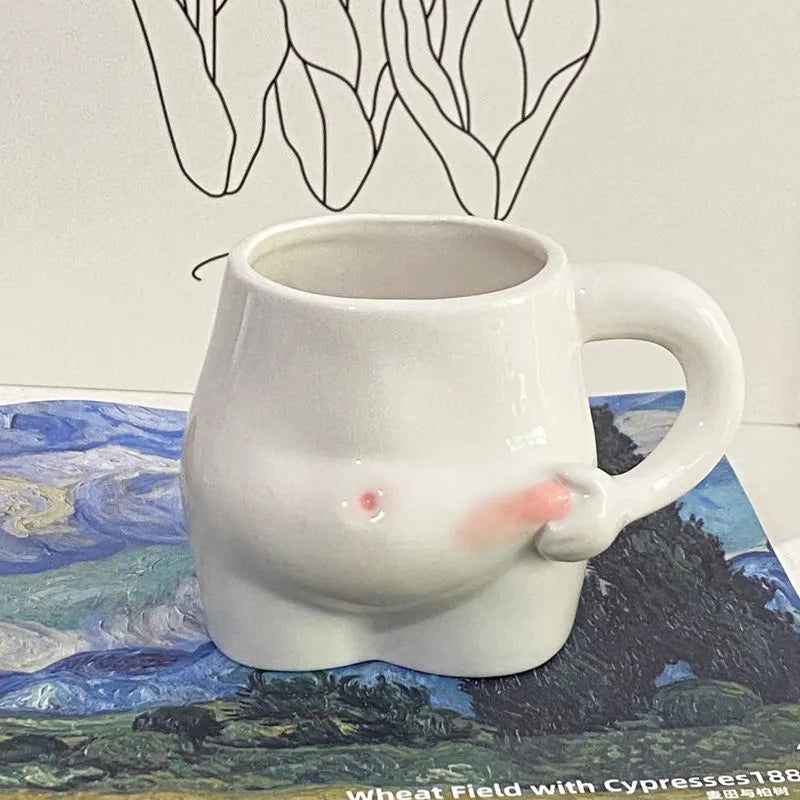 Big Belly Fat Ceramic Coffee Mug