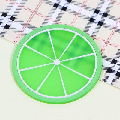 5pcs Silicon Custom Fruit Coasters - MaviGadget