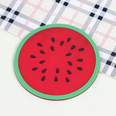 5pcs Silicon Custom Fruit Coasters - MaviGadget