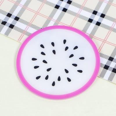 5pcs Silicon Custom Fruit Coasters - MaviGadget