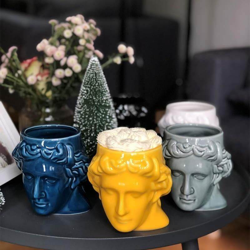 Ceramic Antique Greek Head Mug - MaviGadget