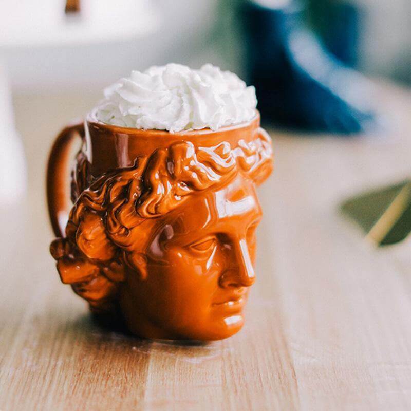 Ceramic Antique Greek Head Mug - MaviGadget