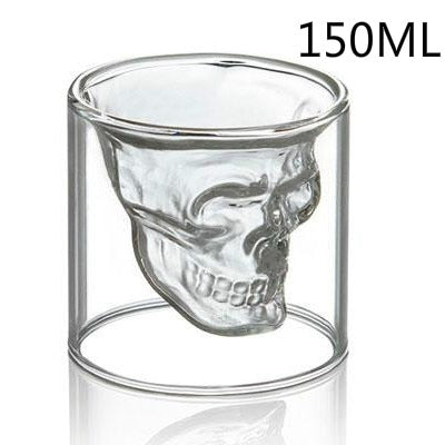 Dark Elegance Double Skull Glass