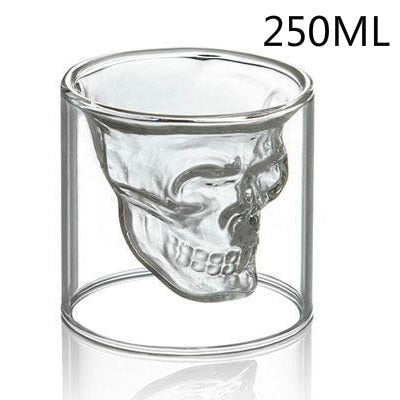 Dark Elegance Double Skull Glass