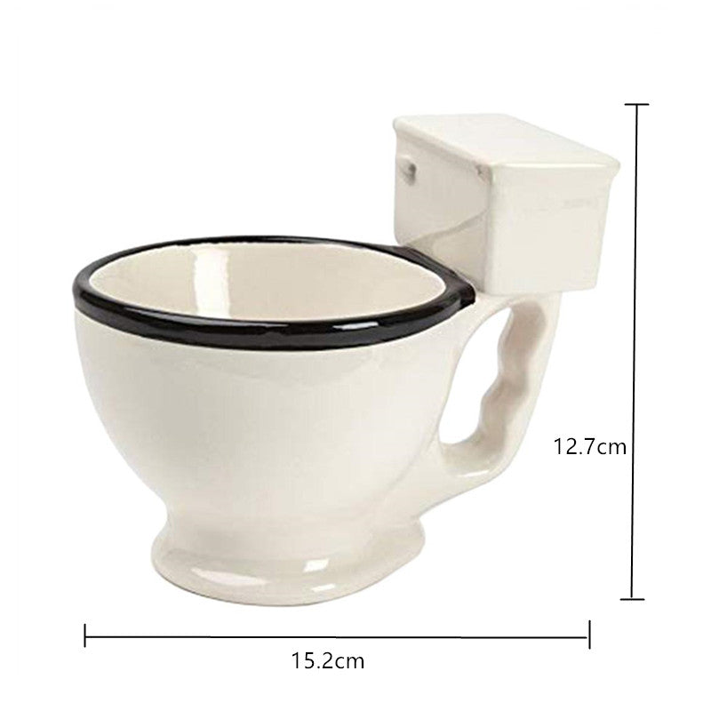 Toilet Ceramic Coffee Mugs with Handgrip