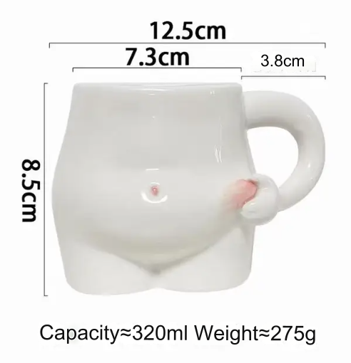 Big Belly Fat Ceramic Coffee Mug